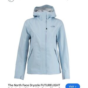 The North Face Womens XL Dryzzle Futurelight Waterproof Jacket Shell  Blue EUC